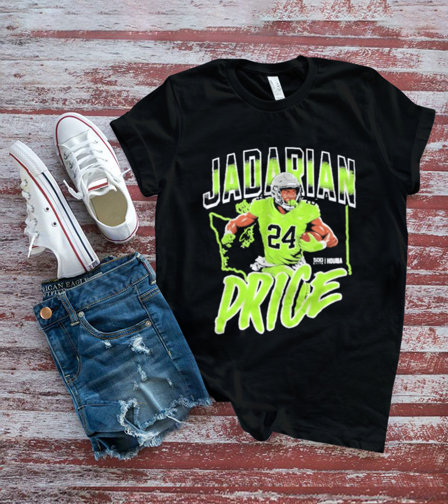 Jadarian Price 24 Seattle Football Running Back T-Shirt