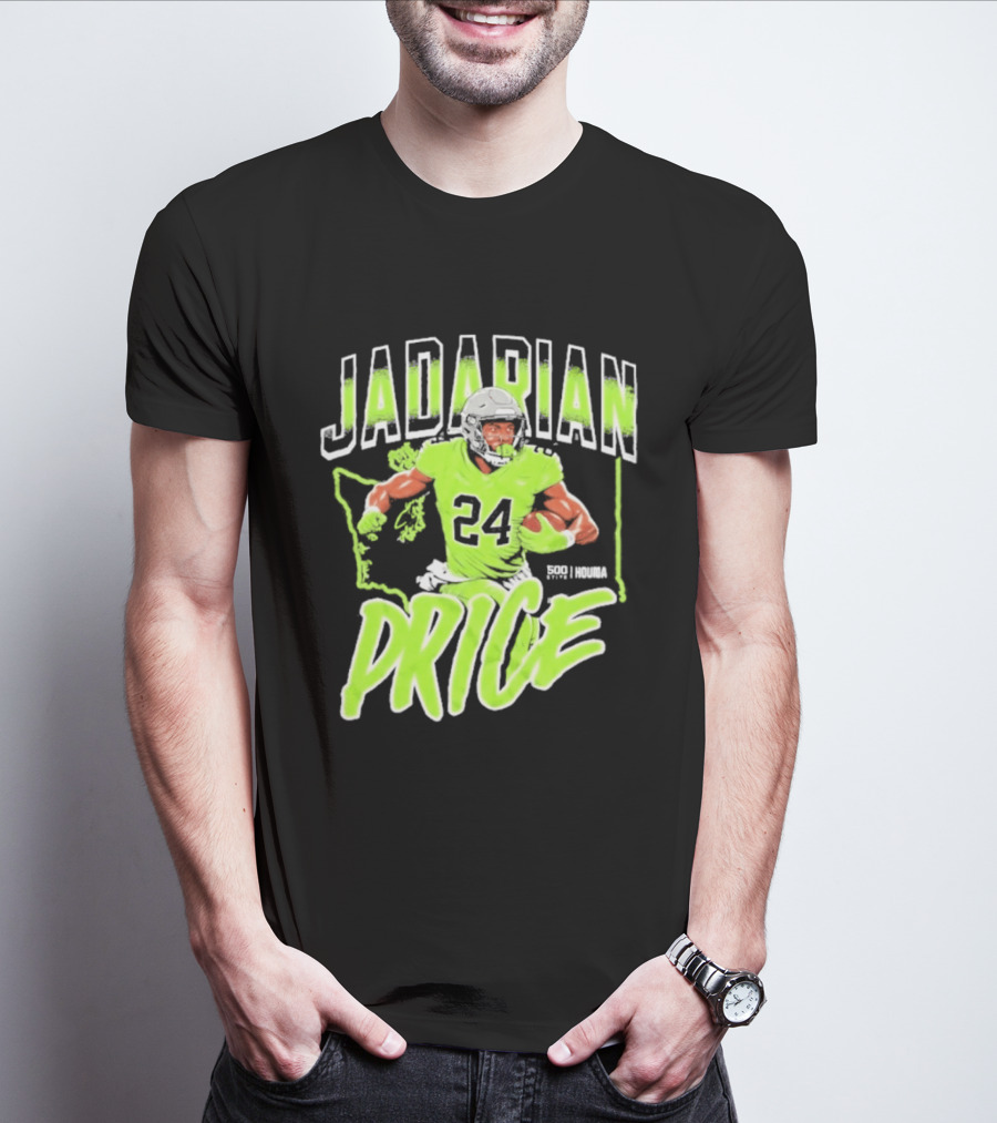 Jadarian Price 24 Seattle Football Running Back T-Shirt