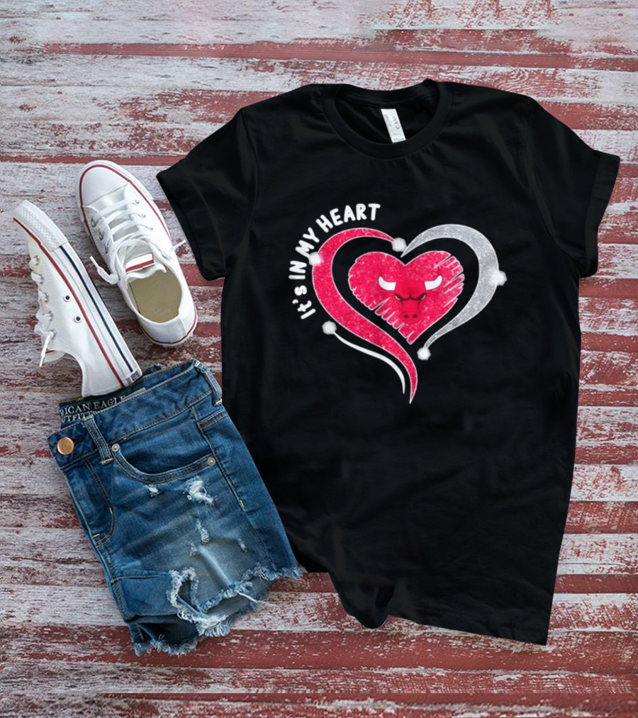 Chicago Bulls It's In My Heart Basketball NBA 2026 T-Shirt