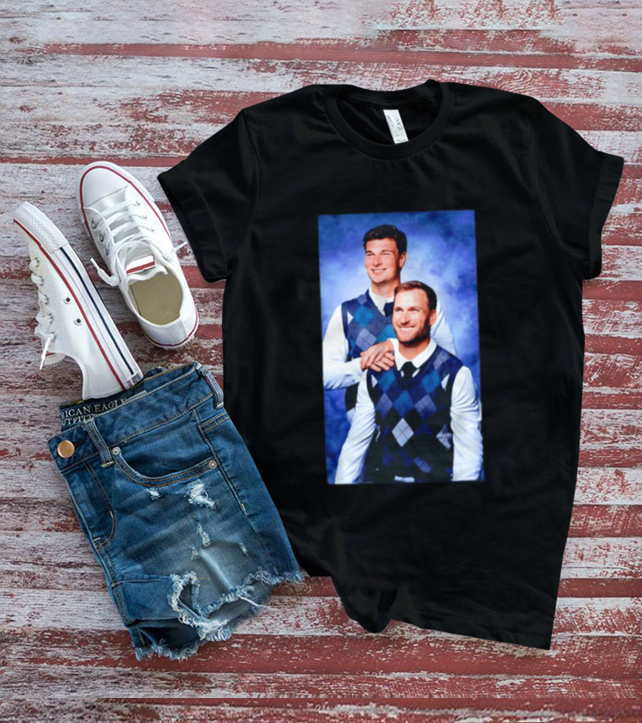 Kirk Cousins Fernando Mendoza Raiders Step Brothers Argyle Sweater Duo T-Shirt