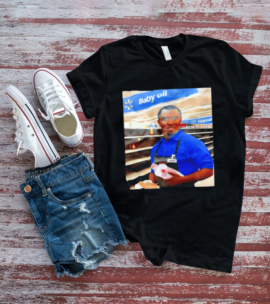 Walmart Baby Oil Diddy Employee Aisle T-Shirt