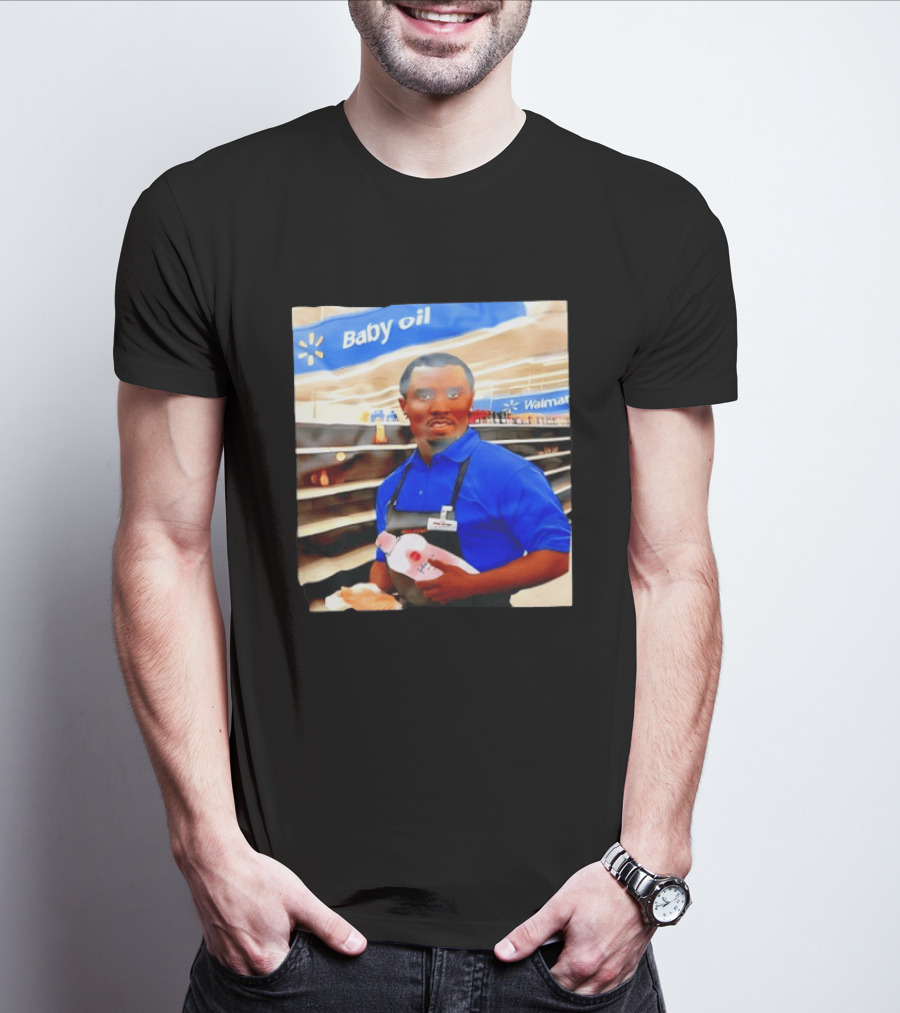 Walmart Baby Oil Diddy Employee Aisle T-Shirt