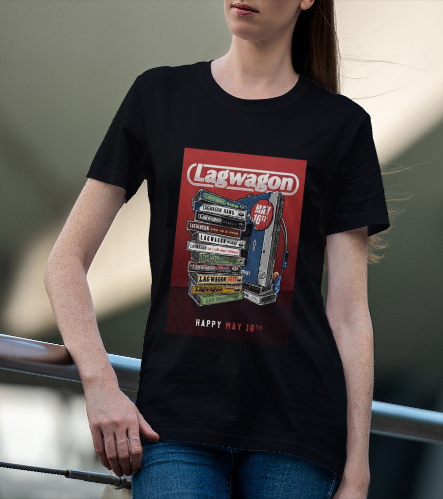 Lagwagon Happy May 16th Tour San Francisco 2026 T-Shirt