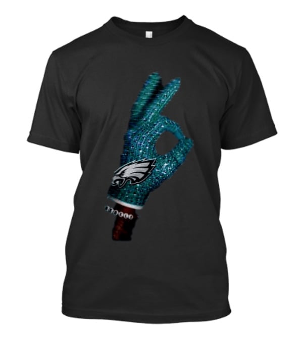 Drake Iceman Philadelphia Eagles Glove Gesture 2 Sided T-Shirt