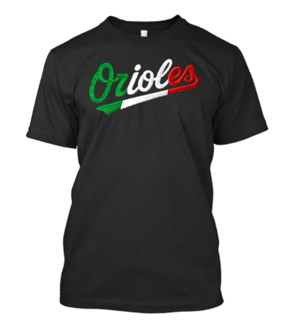 Orioles Italian Heritage Night Giveaway 2026 Flag T-Shirt
