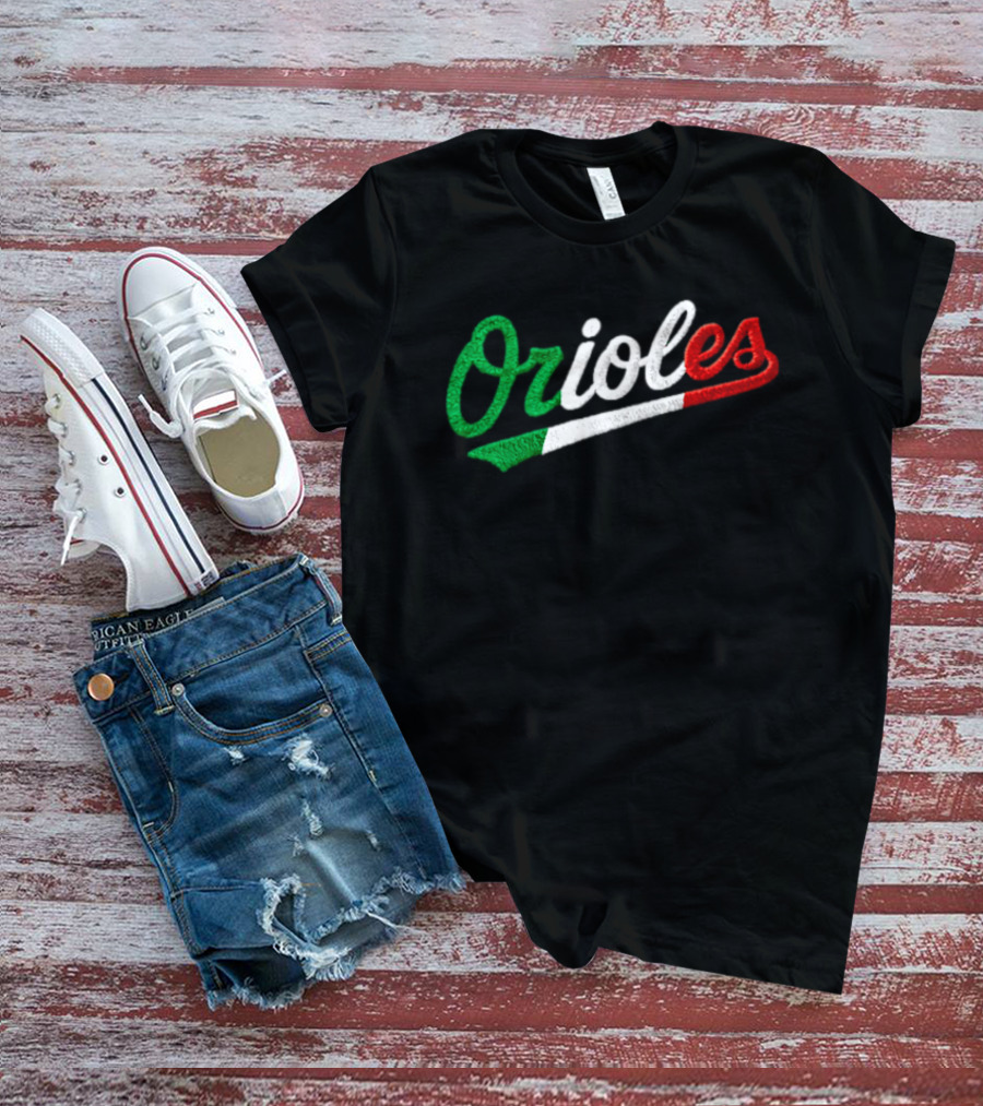 Orioles Italian Heritage Night Giveaway 2026 Flag T-Shirt