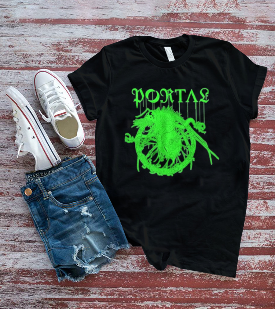 Portal Arachidonic Acid Sci Fi Creature Green Dripping T-Shirt