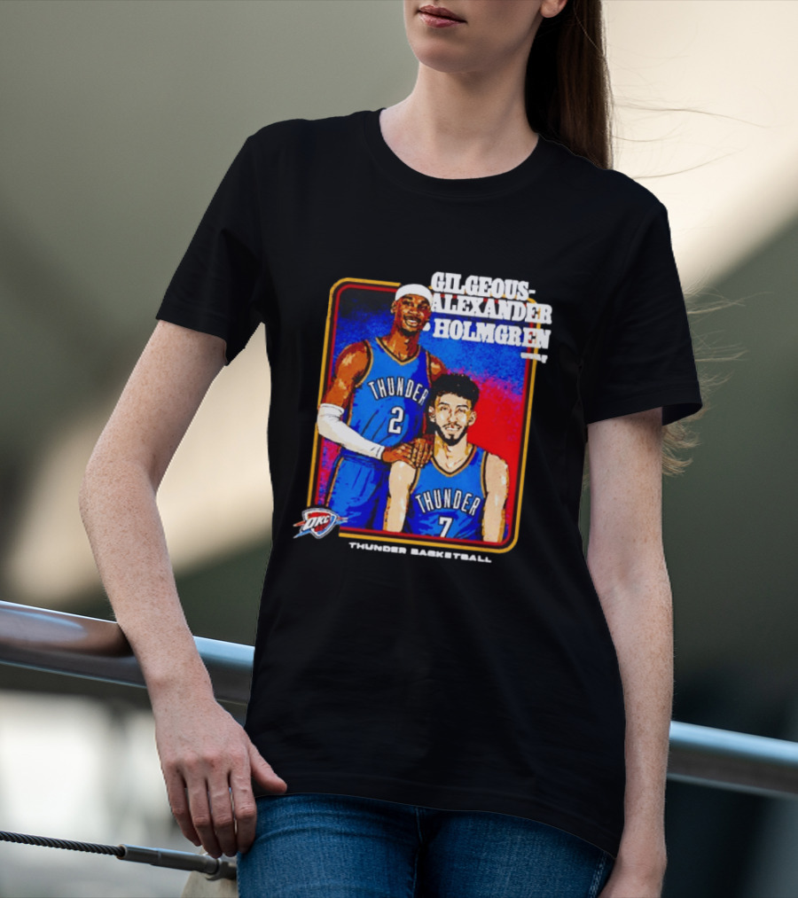 Gilgeous Alexander Holmgren OKC Thunder Basketball Step Brothers T-Shirt