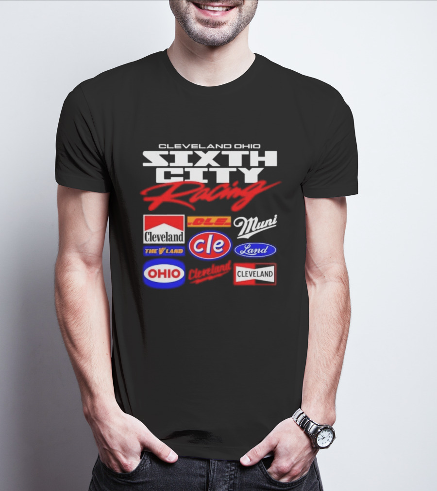 Cleveland Ohio Sixth City Racing Clevelander The Land T-Shirt