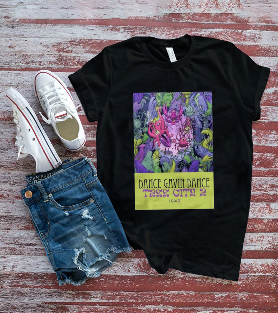 Dance Gavin Dance Tree City 2 May 22 2026 Concert T-Shirt