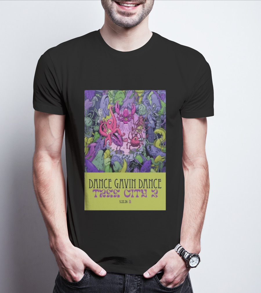 Dance Gavin Dance Tree City 2 May 22 2026 Concert T-Shirt