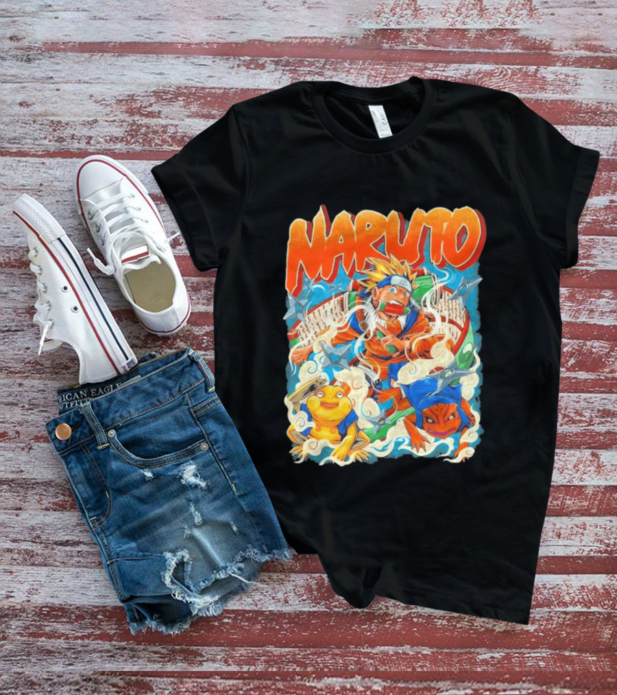 Naruto Uzumaki Toad Summoning Adventure Anime Ninja T-Shirt