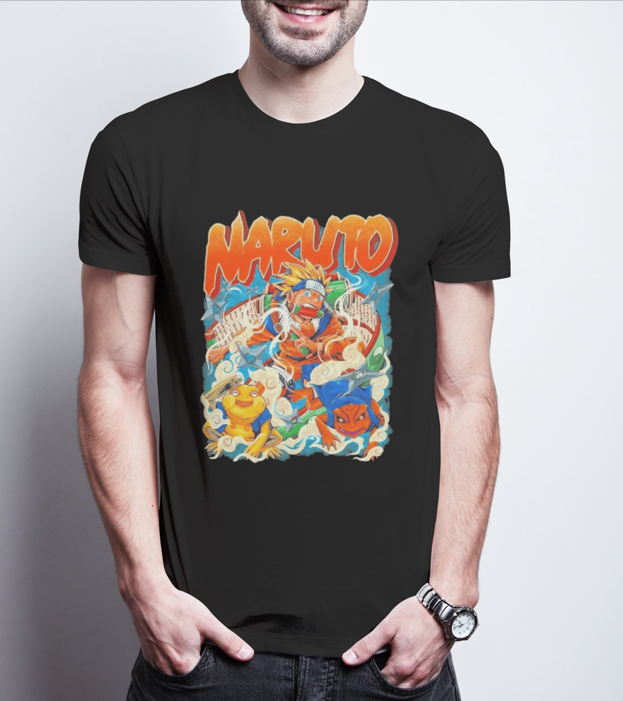 Naruto Uzumaki Toad Summoning Adventure Anime Ninja T-Shirt