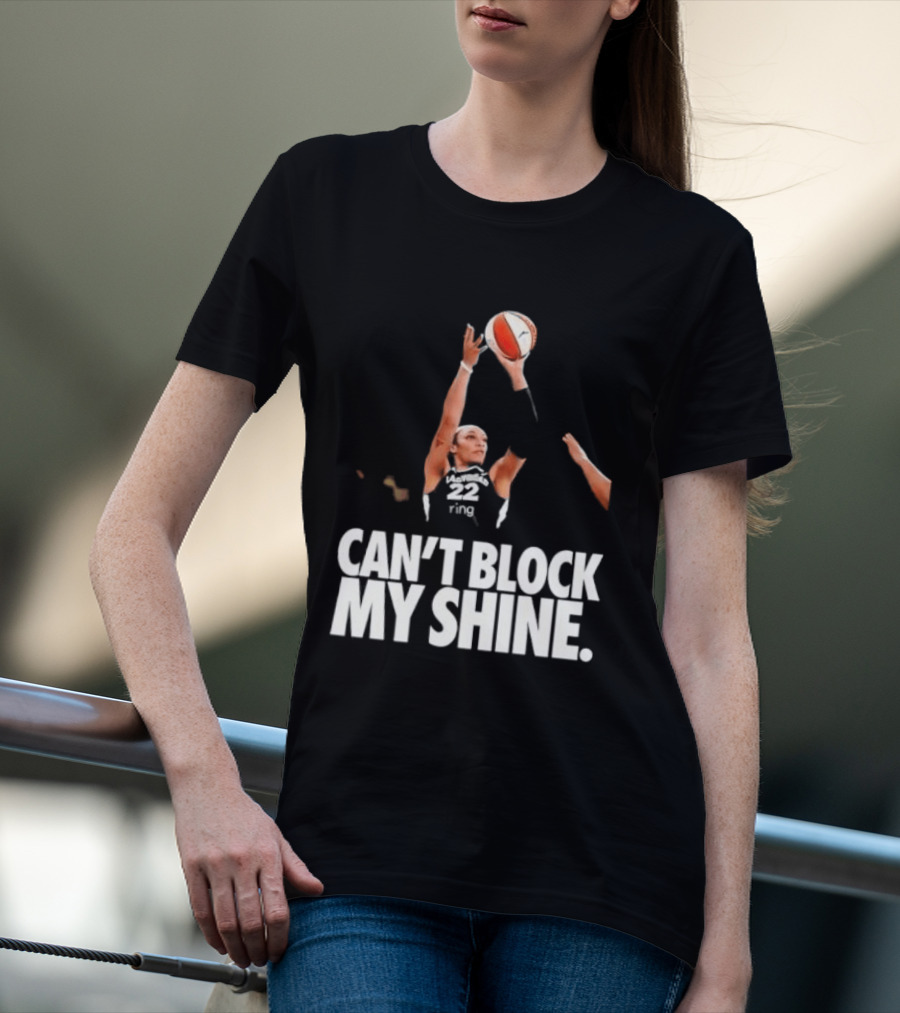 Can't Block My Shine A'ja Basketball Inspirational T-Shirt