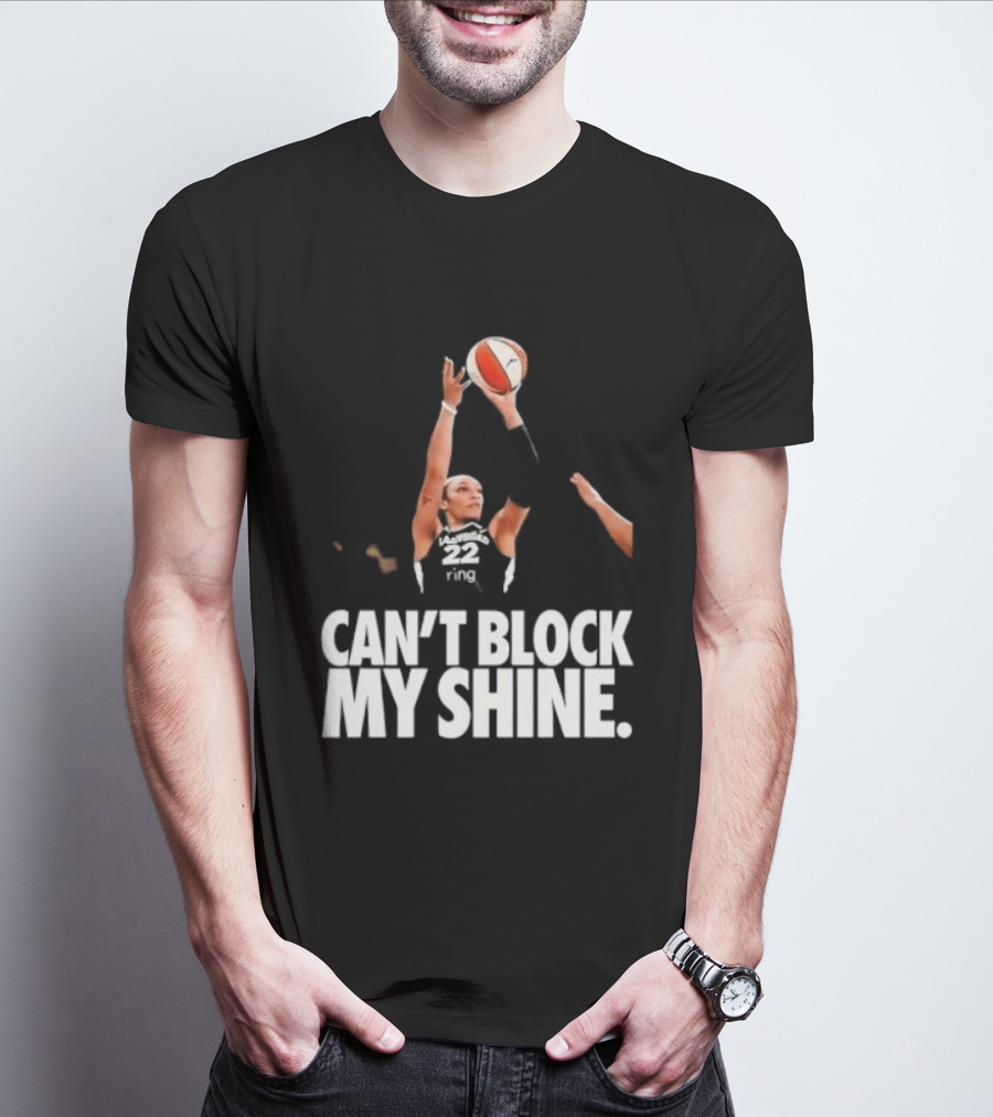 Can't Block My Shine A'ja Basketball Inspirational T-Shirt