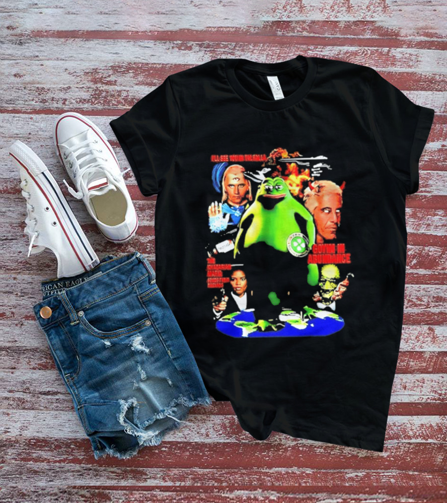 Pepe The Frog Ashtar Sheran I'll See You In Valhalla Goyim In Abundance T-Shirt