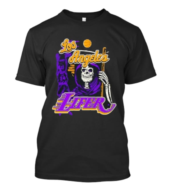 Los Angeles Lakers Lifer You Can't Guard Me Skeleton Basketball T-Shirt
