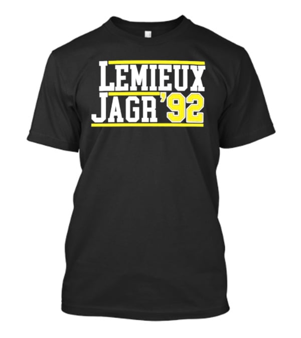 Lemieux Jagr '92 Retro Sports Memorabilia T-Shirt