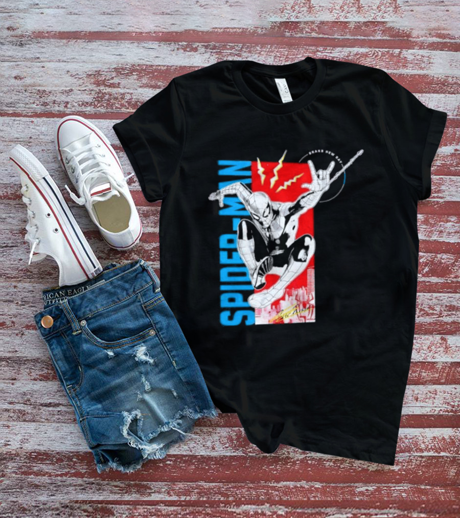 Spider Man Web Slinging Marvel Universe Brand New Day T-Shirt