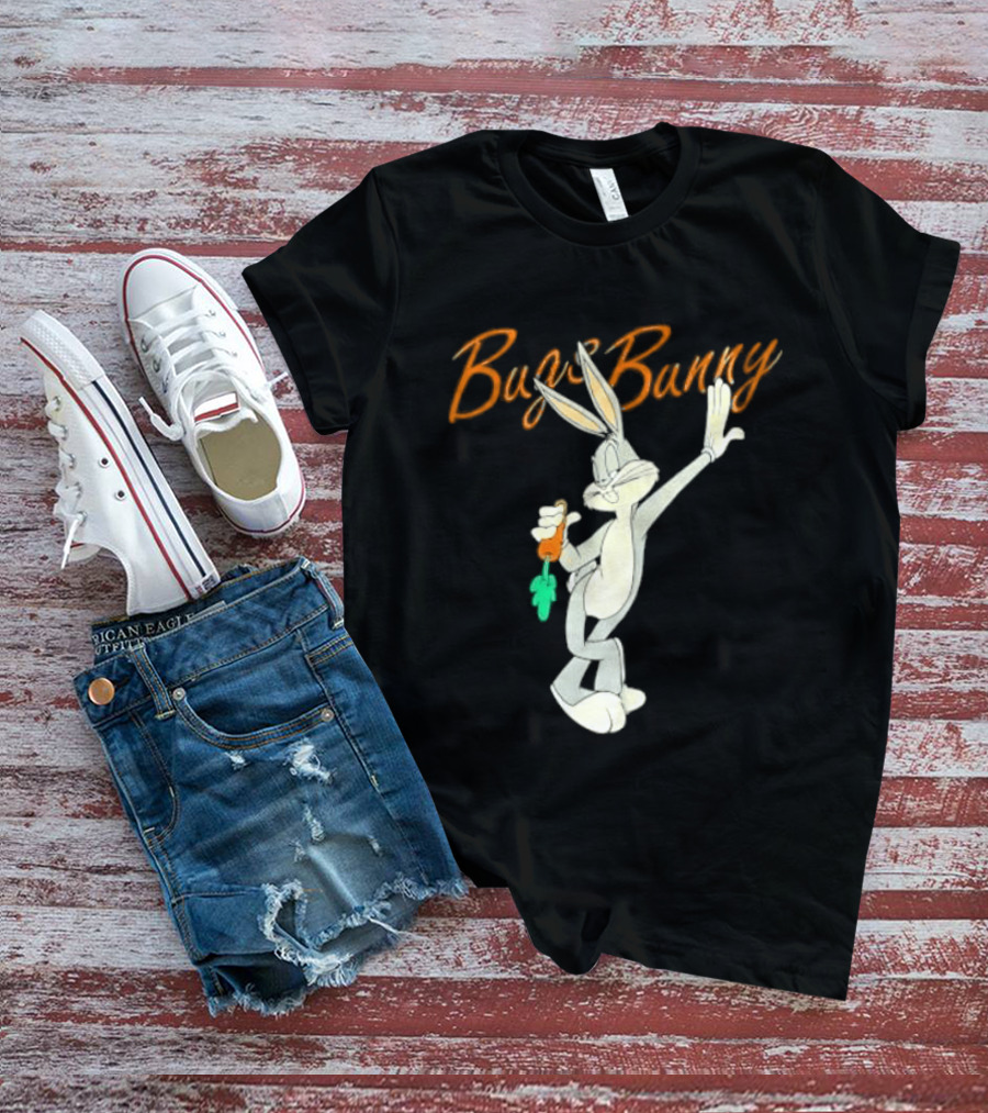 Looney Tunes Bugs Bunny Carrot Character Retro Animation T-Shirt