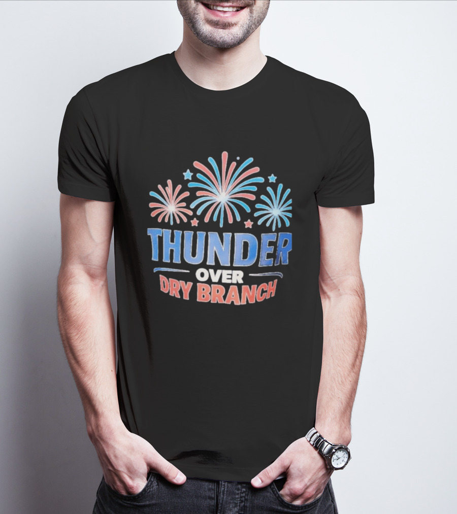 Thunder Over Dry Branch Fireworks Celebration Stars T-Shirt