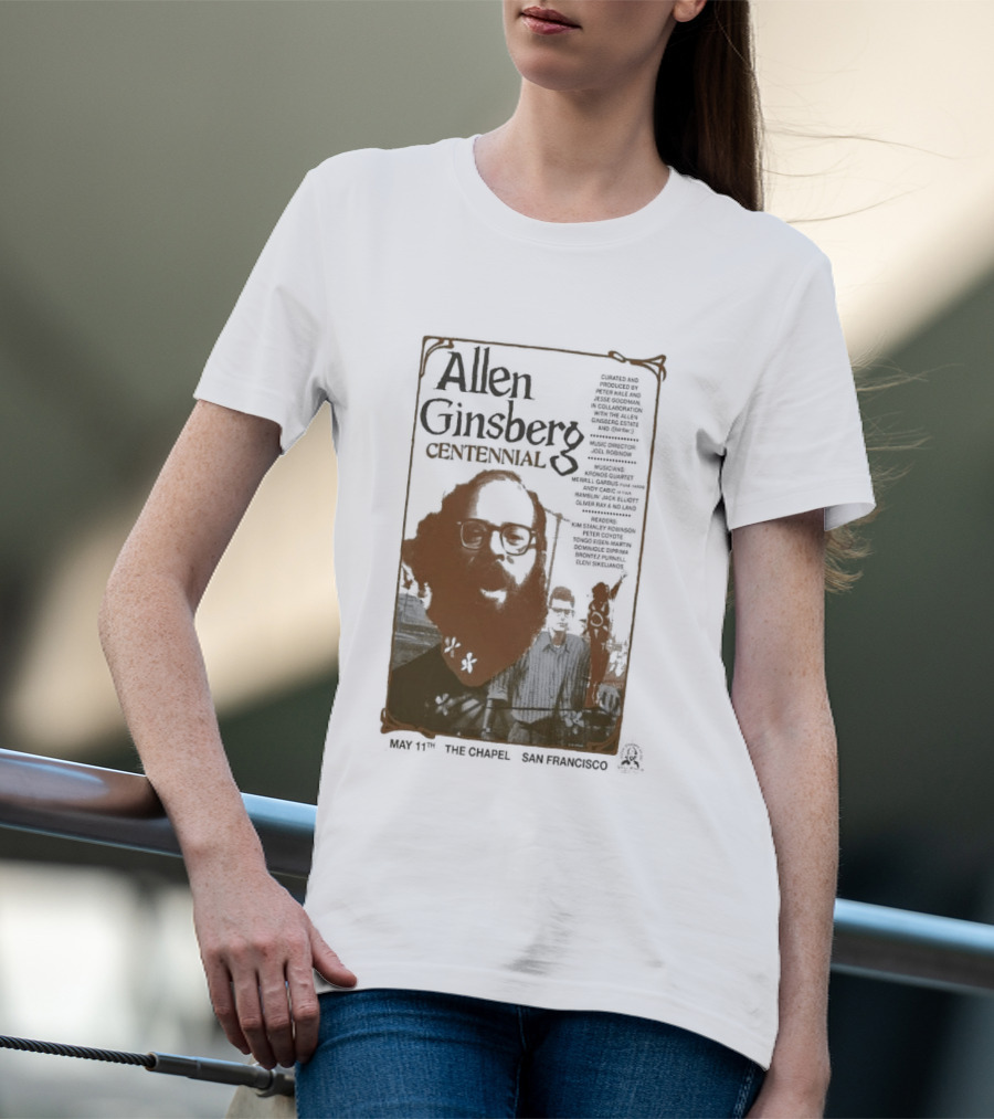 Allen Ginsberg Centennial May 11 2026 The Chapel San Francisco Event T-Shirt