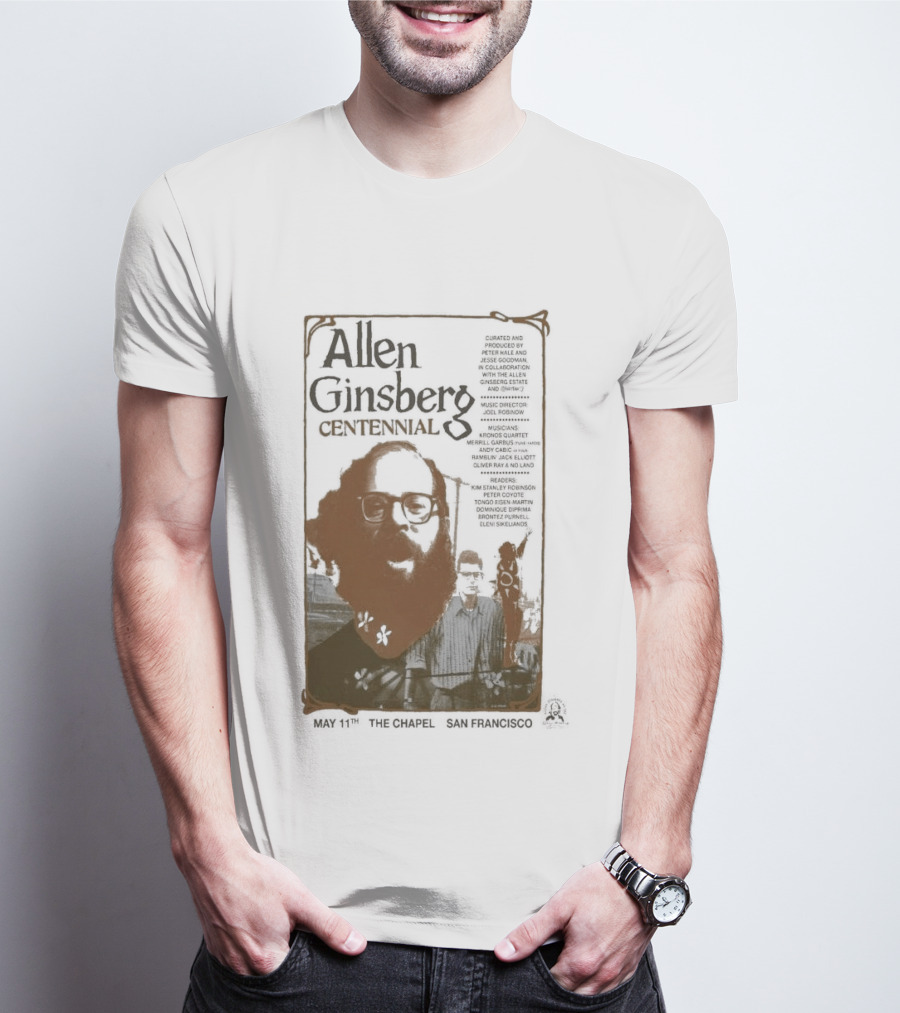 Allen Ginsberg Centennial May 11 2026 The Chapel San Francisco Event T-Shirt
