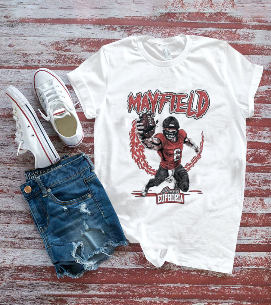 Mayfield Oklahoma Fire Cannon Football T-Shirt