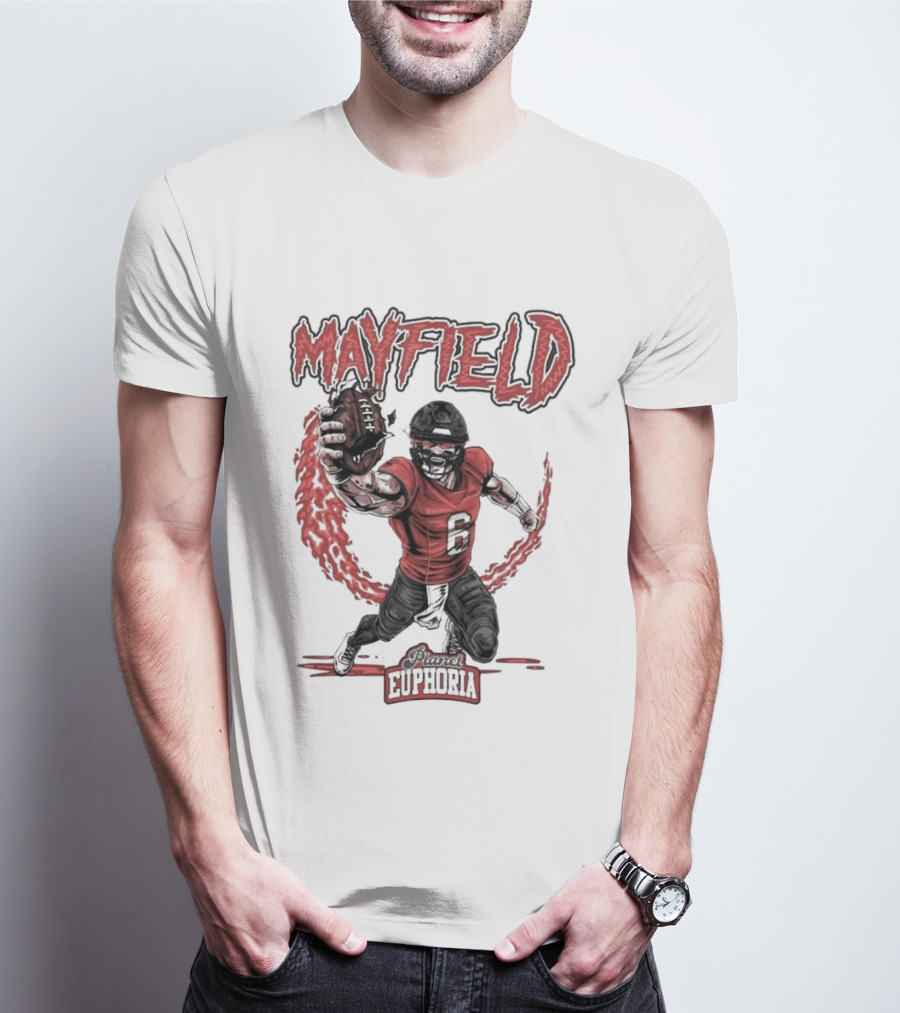 Mayfield Oklahoma Fire Cannon Football T-Shirt