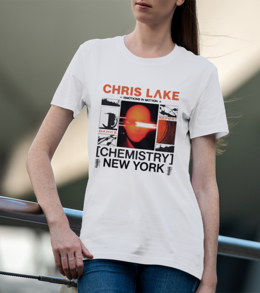 CHRIS LAKE Emotions In Motion Chemistry Dance New York T-Shirt