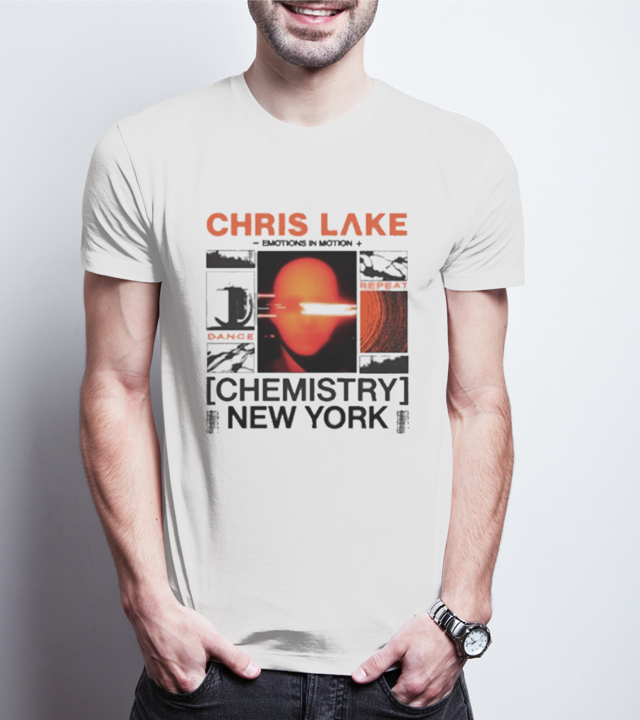 CHRIS LAKE Emotions In Motion Chemistry Dance New York T-Shirt