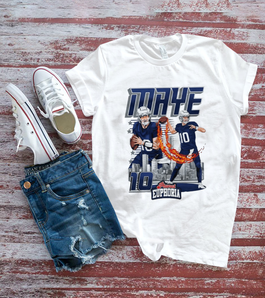 Maye 10 City's Hope Planet Euphoria Football Quarterback T-Shirt