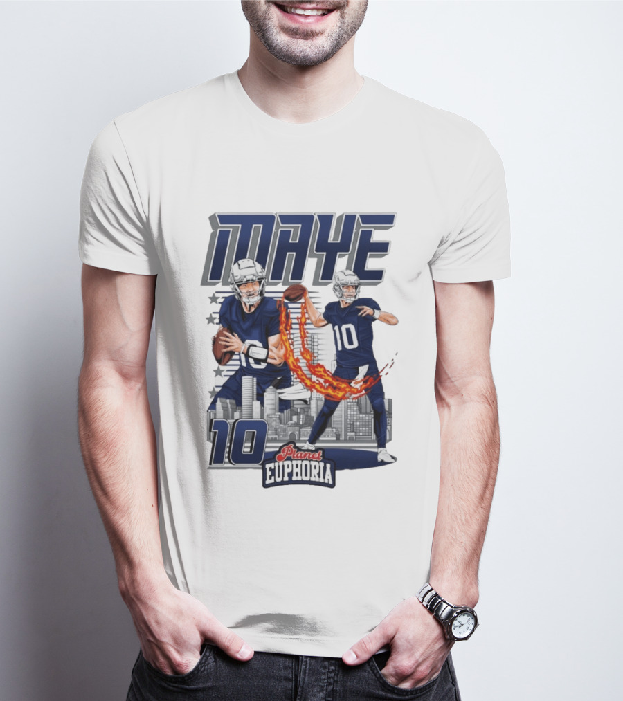Maye 10 City's Hope Planet Euphoria Football Quarterback T-Shirt