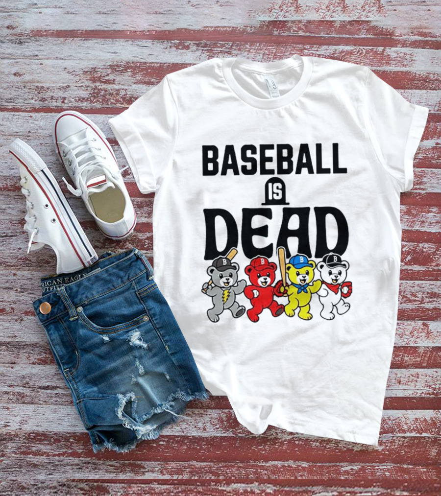 Grateful Dead Baseball Bears Is Dead Night T-Shirt
