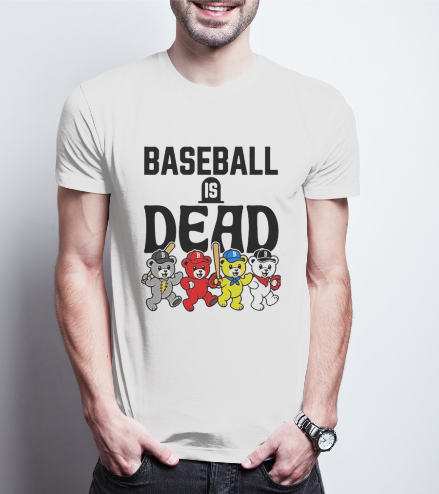 Grateful Dead Baseball Bears Is Dead Night T-Shirt
