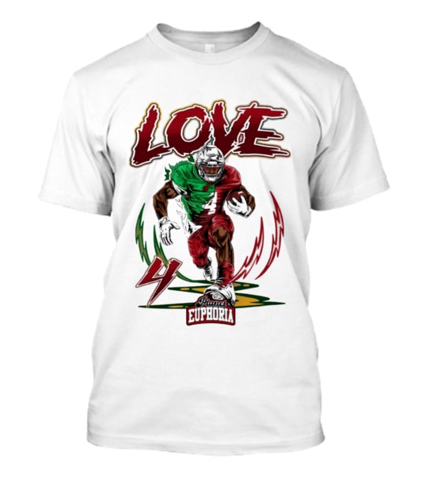 Jeremiyah Love Euphoria 4 Football T-Shirt
