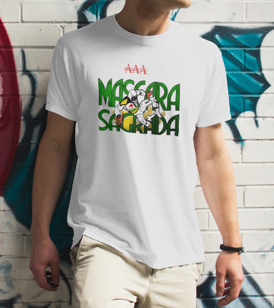 Máscara Sagrada AAA Lucha Libre Mexican Wrestling Hero T-Shirt