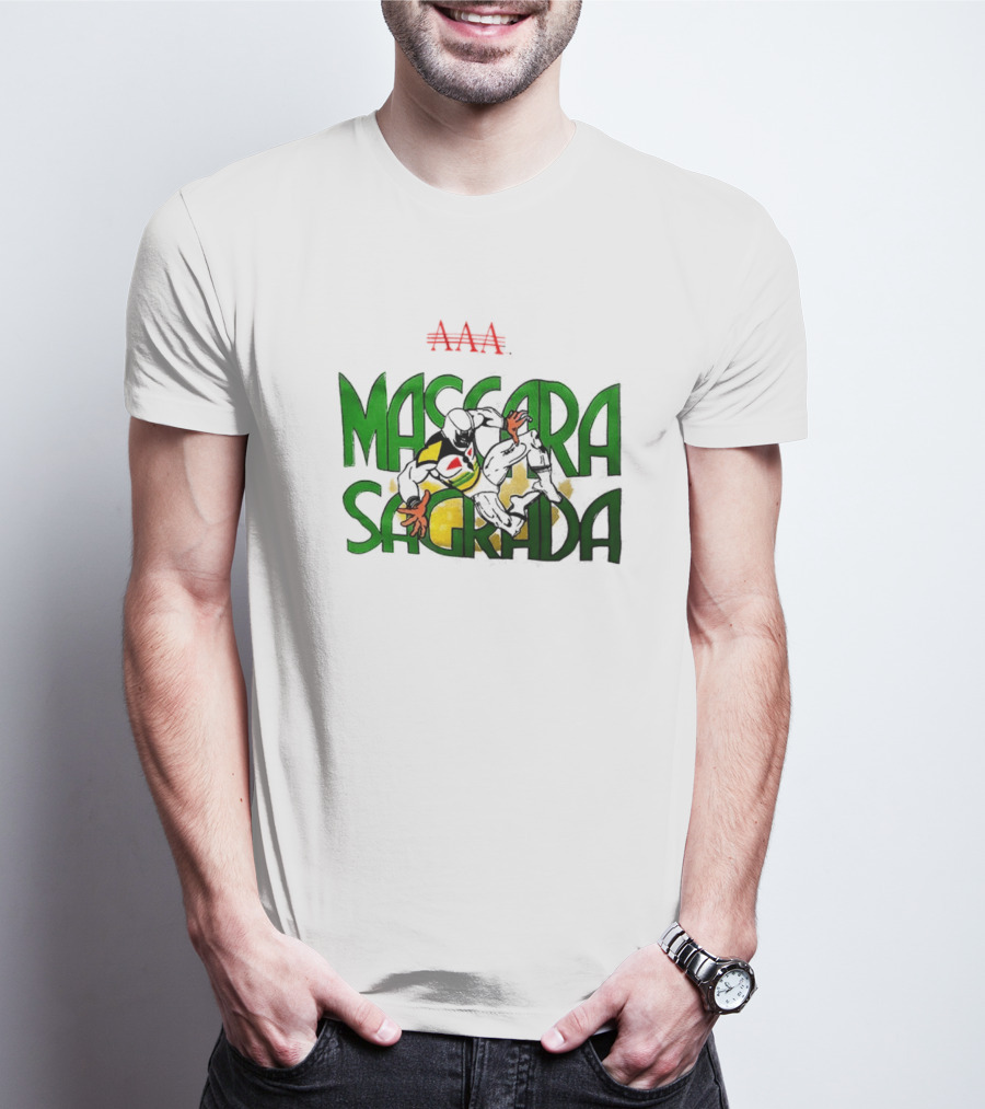 Máscara Sagrada AAA Lucha Libre Mexican Wrestling Hero T-Shirt