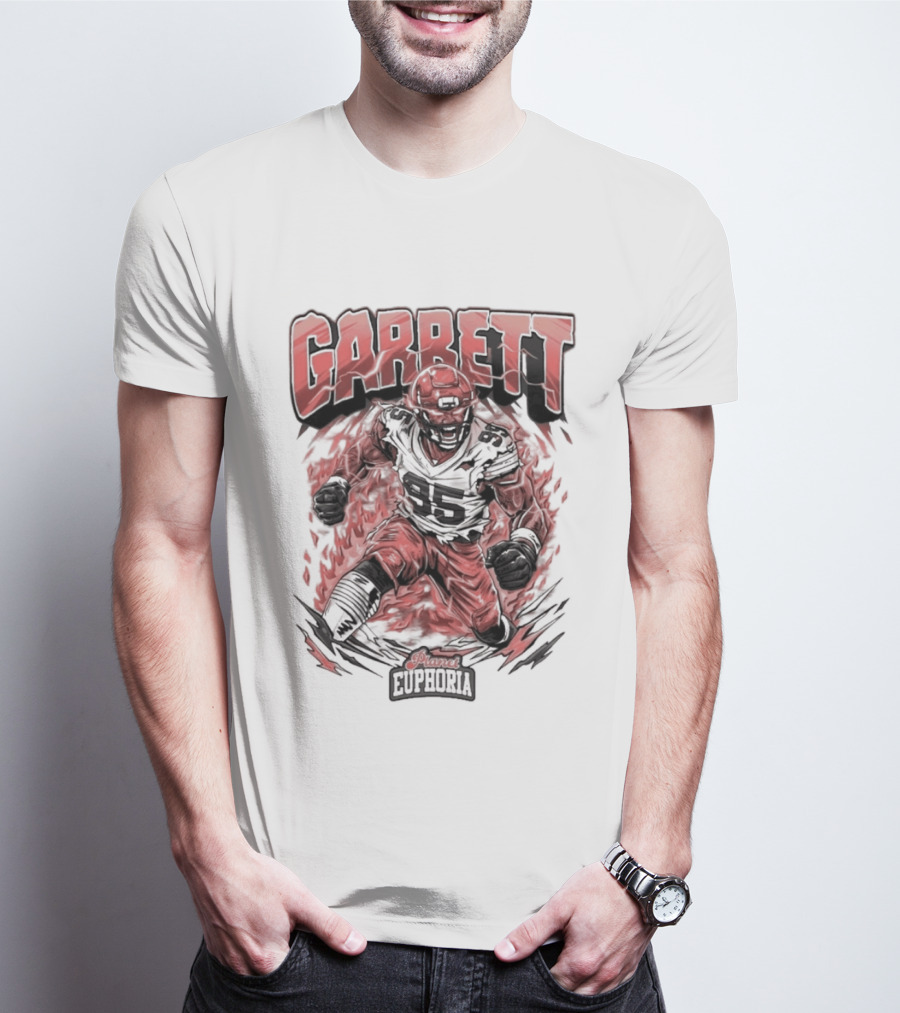 Garrett Inferno Hysteria Fiery Football Warrior T-Shirt