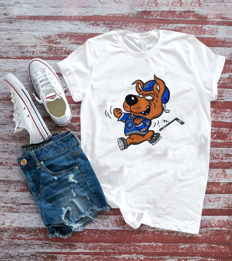 Scrappy Doo Buffalo Sabres Hockey Cartoon T-Shirt