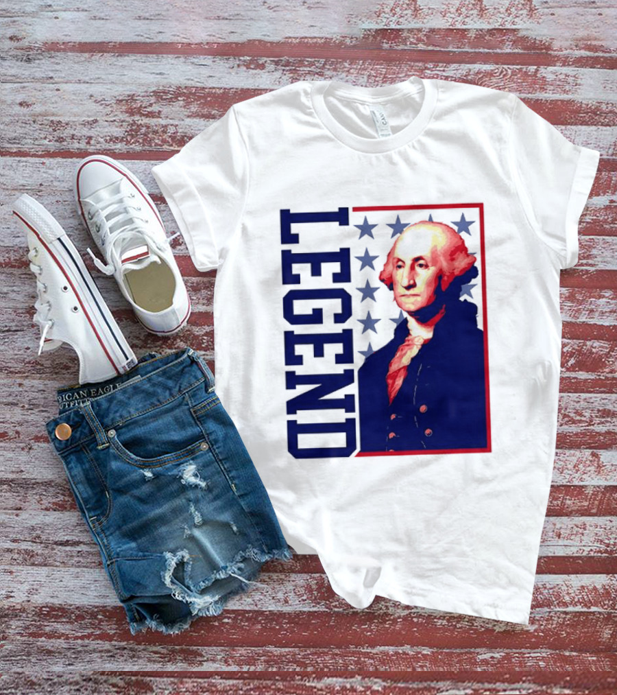 Legend George Washington 250th Anniversary America Freedom T-Shirt