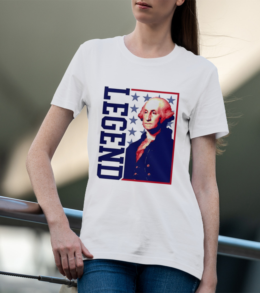 Legend George Washington 250th Anniversary America Freedom T-Shirt