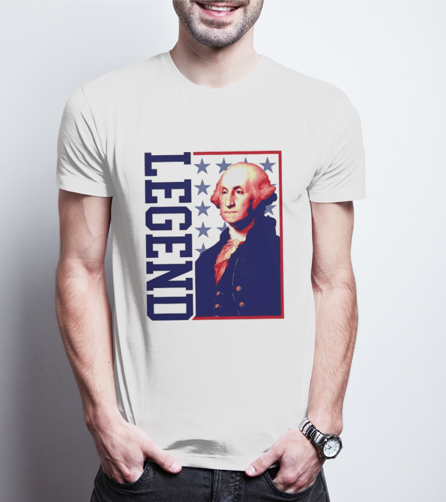 Legend George Washington 250th Anniversary America Freedom T-Shirt
