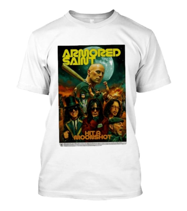 Armored Saint Hit A Moonshot Heavy Metal Band T-Shirt