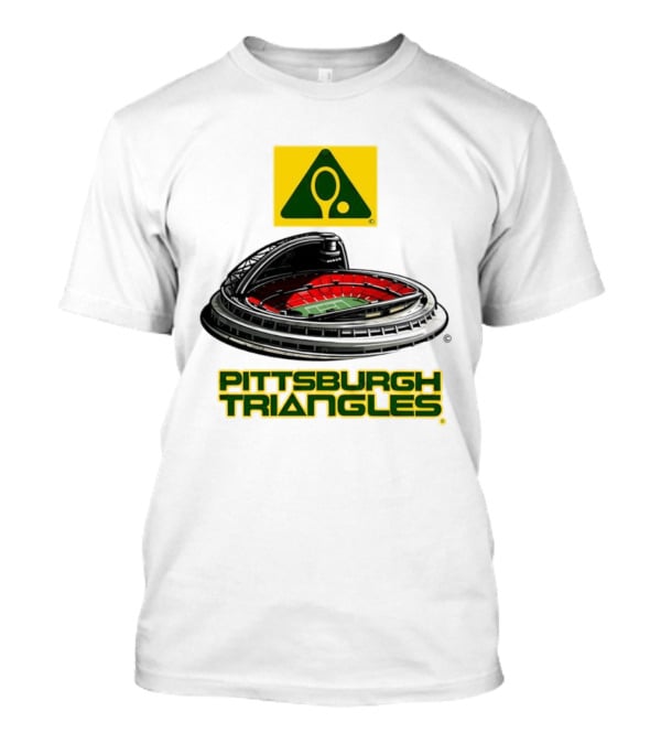 Pittsburgh Triangles Civic Arena Tennis Logo Roof Open T-Shirt
