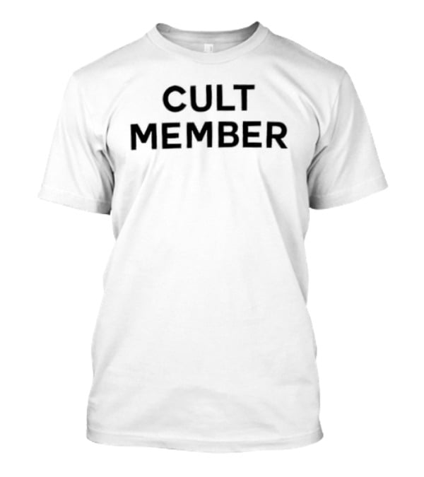 CULT MEMBER Black Bold Lettering T-Shirt