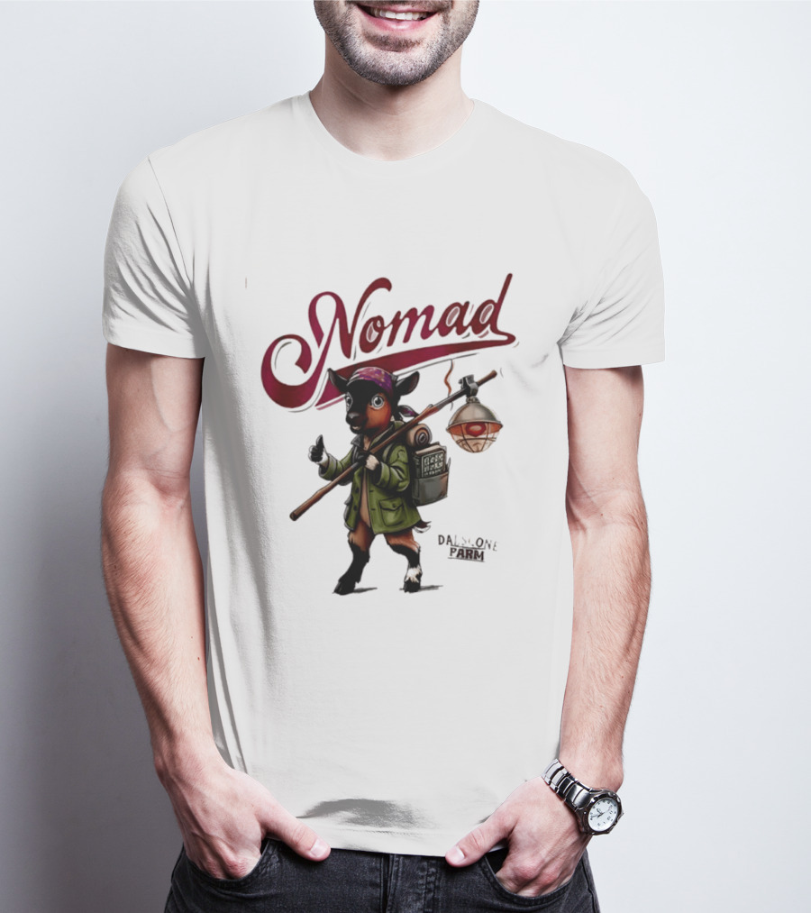 Dalscone Nomad Adventurous Goat Trekker With Lantern T-Shirt