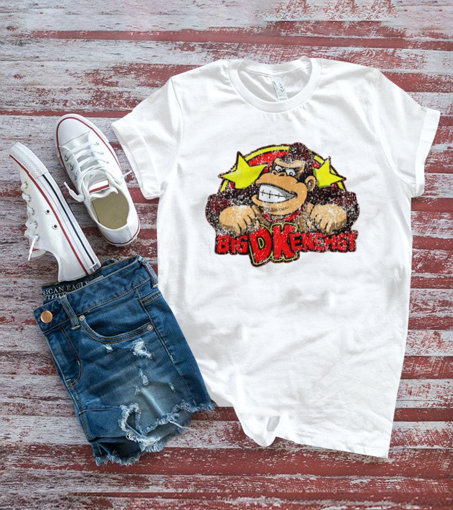 BIG DK Energy Retro Style Gaming Ape T-Shirt