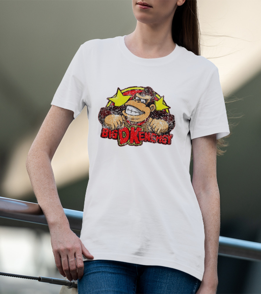 BIG DK Energy Retro Style Gaming Ape T-Shirt