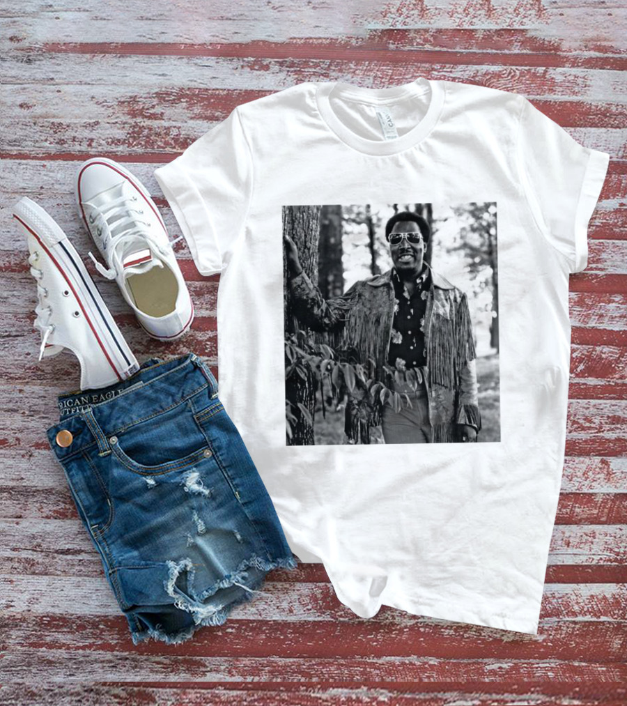 Clarence Carter Singer Fringe Jacket And Sunglasses Outdoors T-Shirt